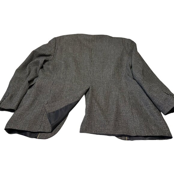 Men's Haggar Clothing Co. Suit Jacket Check Pattern Polyester Size XL/XXL (READ) - Picture 15 of 16